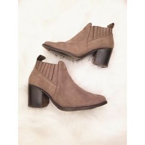 Candies Taupe Colored Booties Size…